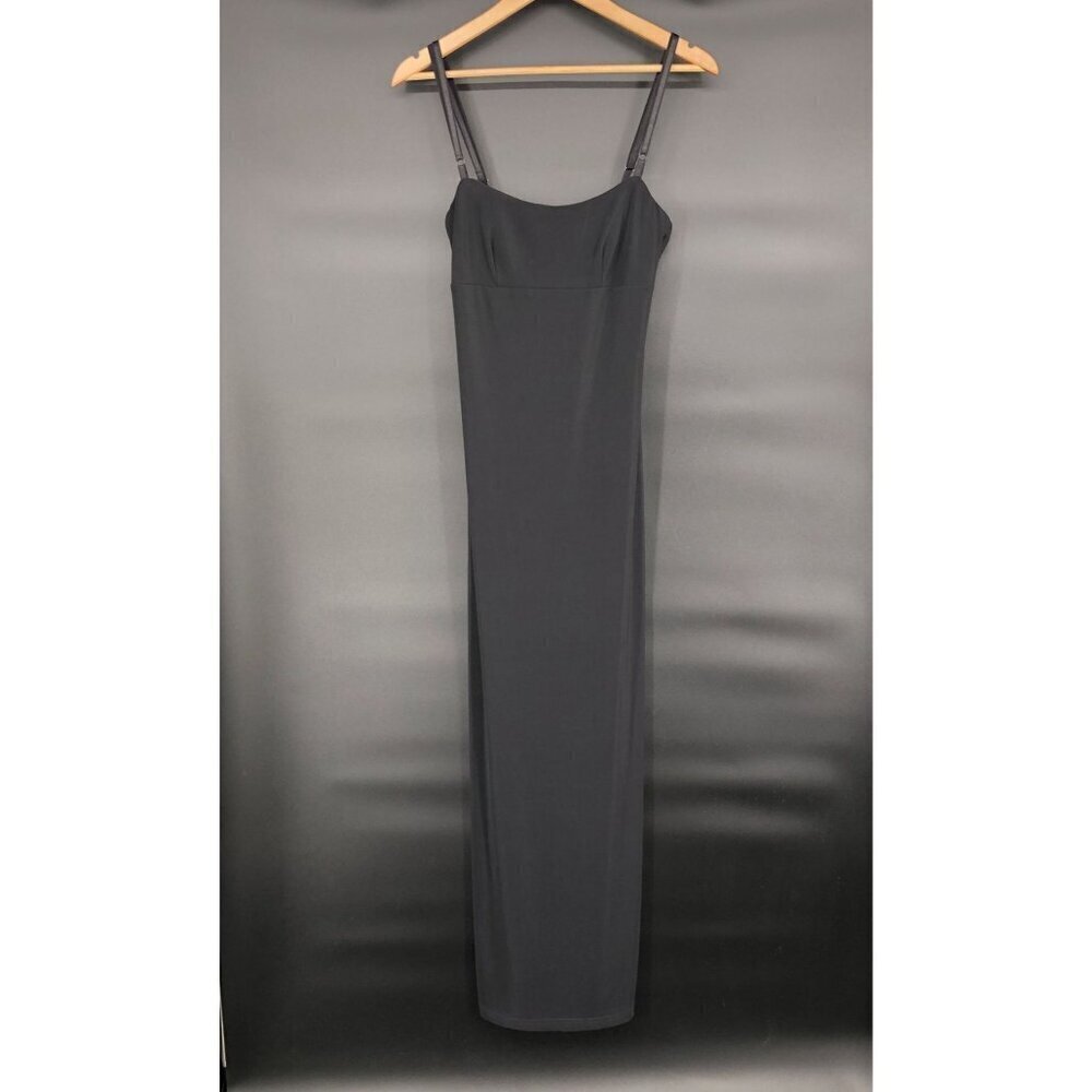 Vintage Jodi Kristopher Babydoll Maxi Dress S Black Evening Date Night Party